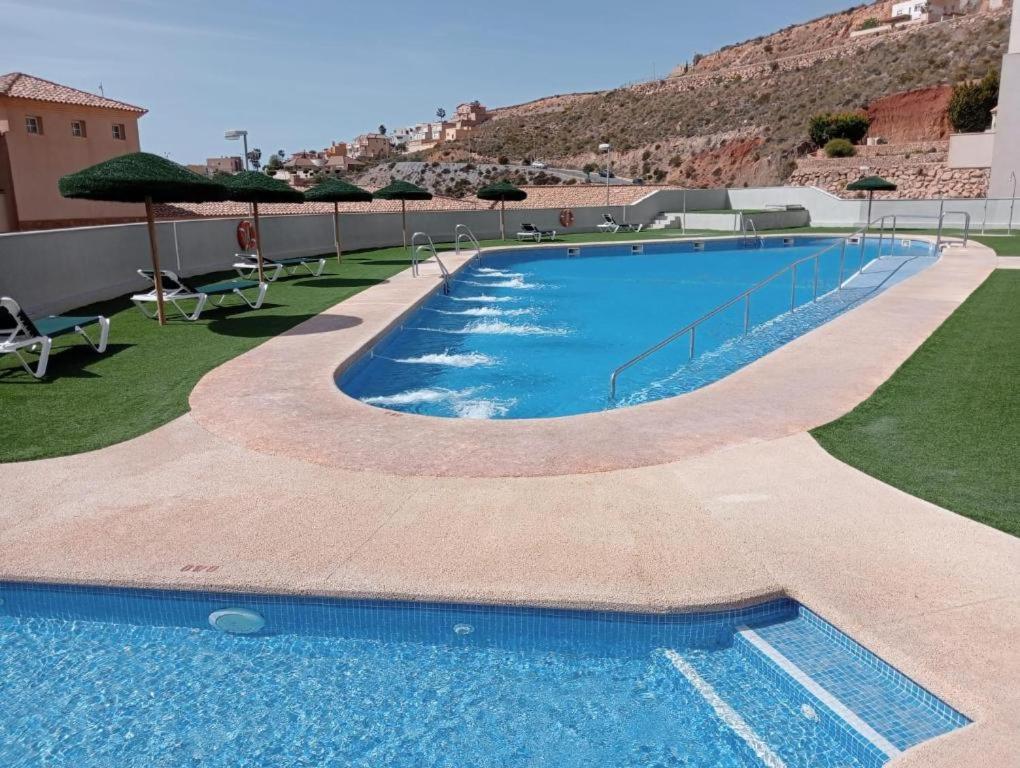 Golf, Piscina Climatizada Y Playa Apartment La Envia Bagian luar foto